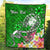 Fiji Custom Personalised Premium Quilt - Turtle Plumeria (Green)