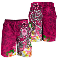 FSM Men's Short - Turtle Plumeria (PINK) - Polynesian Pride