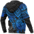 Pohnpei Polynesian Zip Hoodie Polynesian Blue Turtle - Polynesian Pride