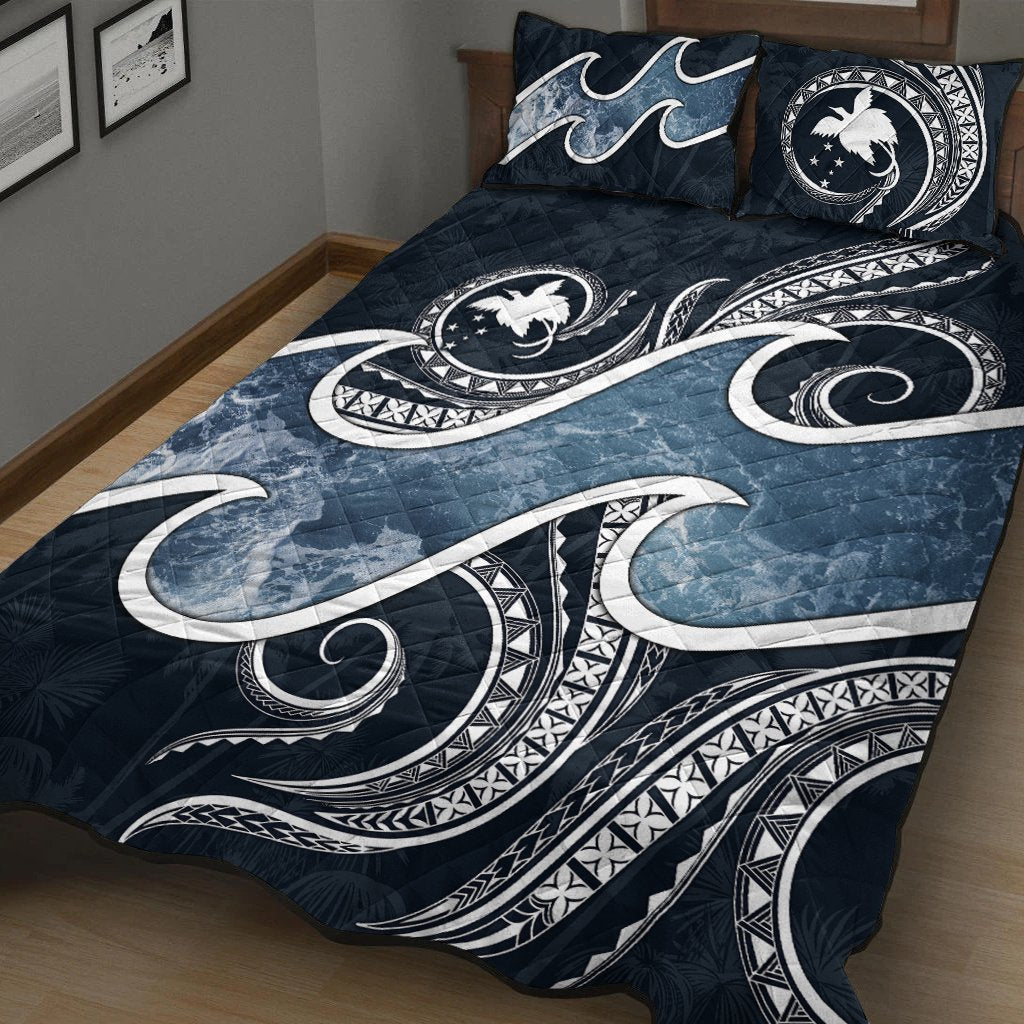Papua New Guinea Polynesian Quilt Bed Set - Ocean Style - Polynesian Pride