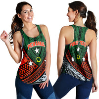 (Custom Personalised) Vanuatu Penama Province Tribal Pattern Women Tank Top - LT12 - Polynesian Pride