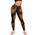 Niue Polynesian Women Legging - Gold Plumeria - Polynesian Pride