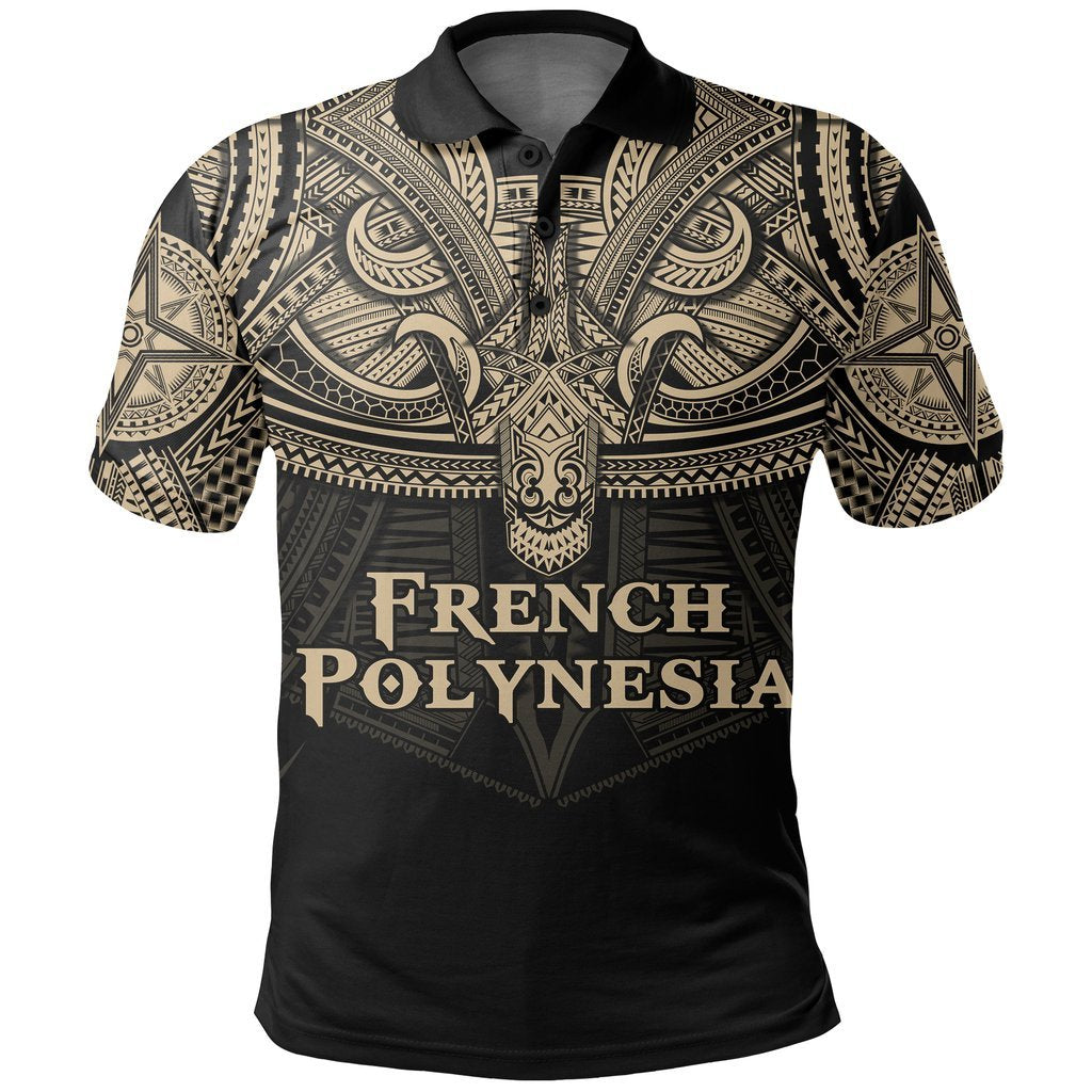 Best French Polynesia Polynesian Tattoo Polo Shirt A7 Unisex Black - Polynesian Pride