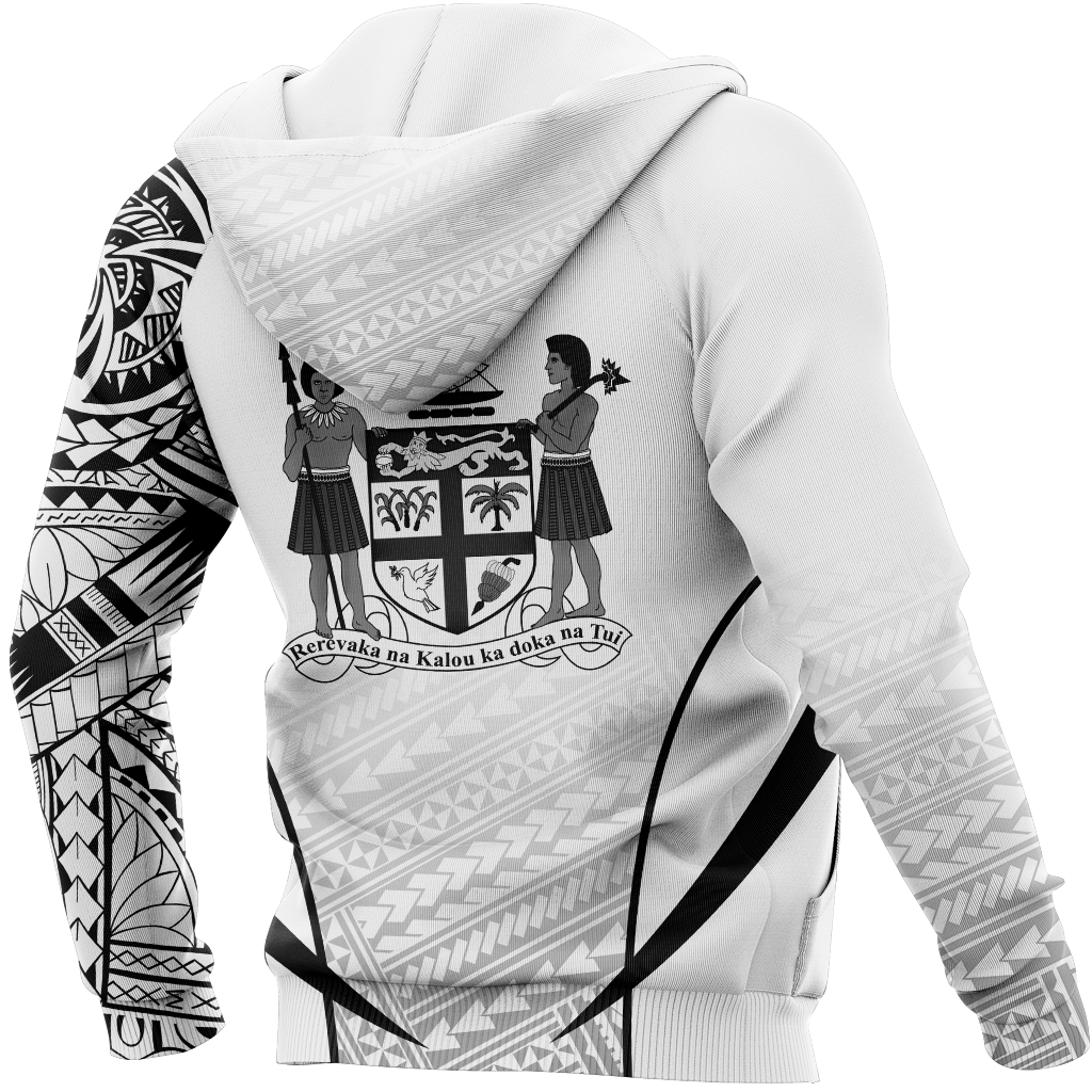 Fiji Hoodie Fiji Flag Polynesian Tattoo Special - Polynesian Pride