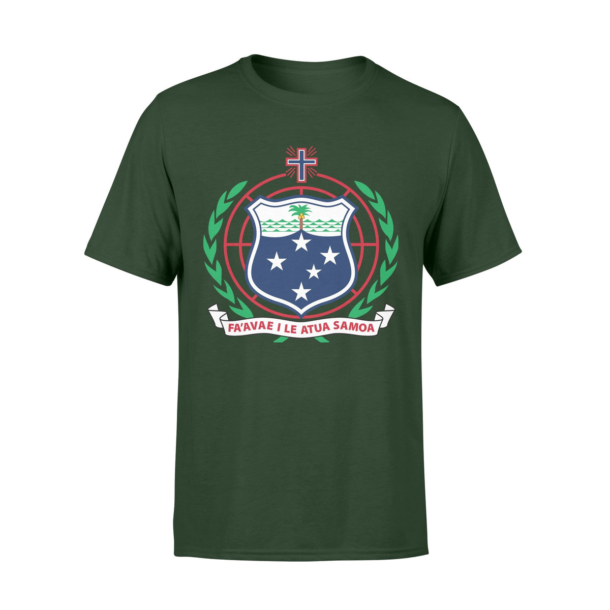Samoa T Shirt Samoan Coat of Arm - Polynesian Pride