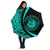 Seal Of Hawaii Umbrella Turquoise - Circle Style Umbrella One Size Turquoise - Polynesian Pride