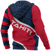 Tahiti Polynesian Custom Hoodie Ripple Style - Polynesian Pride