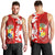 Tonga Unique Men Tank Top Camouflage with Tongan Pattern LT13 Red - Polynesian Pride