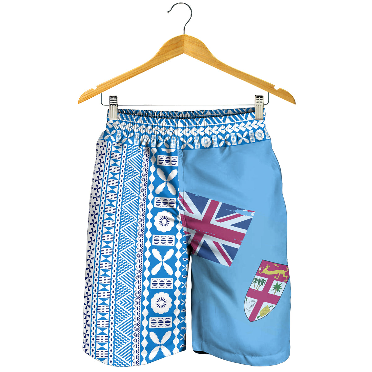 Fiji Dreamy Men Short Tapa Pattern LT13 - Polynesian Pride