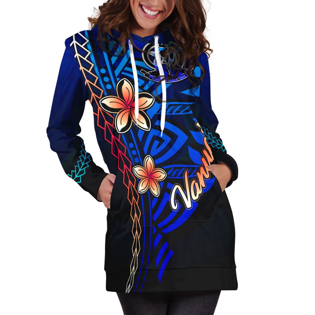Vanuatu Hoodie Dress - Vintage Tribal Mountain - Polynesian Pride
