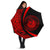 Seal Of Hawaii Umbrella Red - Circle Style Umbrella One Size Red - Polynesian Pride