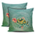 Hibiscus Turtle Swimming Pillow Covers One Size Zippered Pillow Cases 18"x 18" (Twin Sides) (Set of 2) Black - Polynesian Pride