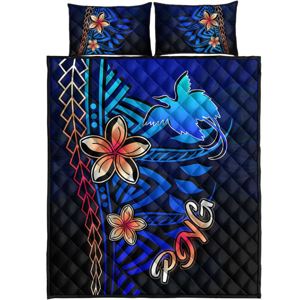 Papua New Guinea Quilt Bed Set - Vintage Tribal Mountain - Polynesian Pride