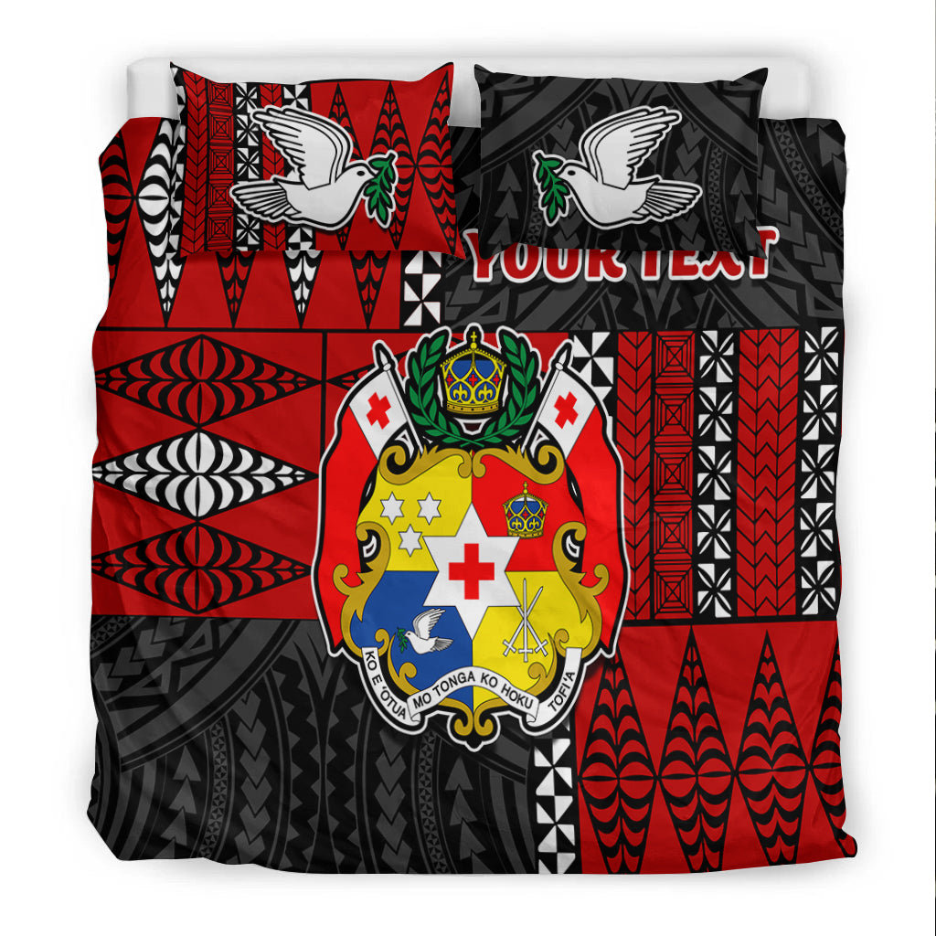 (Custom Personalised) Tonga Bedding Set Tongan Pattern Mix Polynesian LT13 - Polynesian Pride