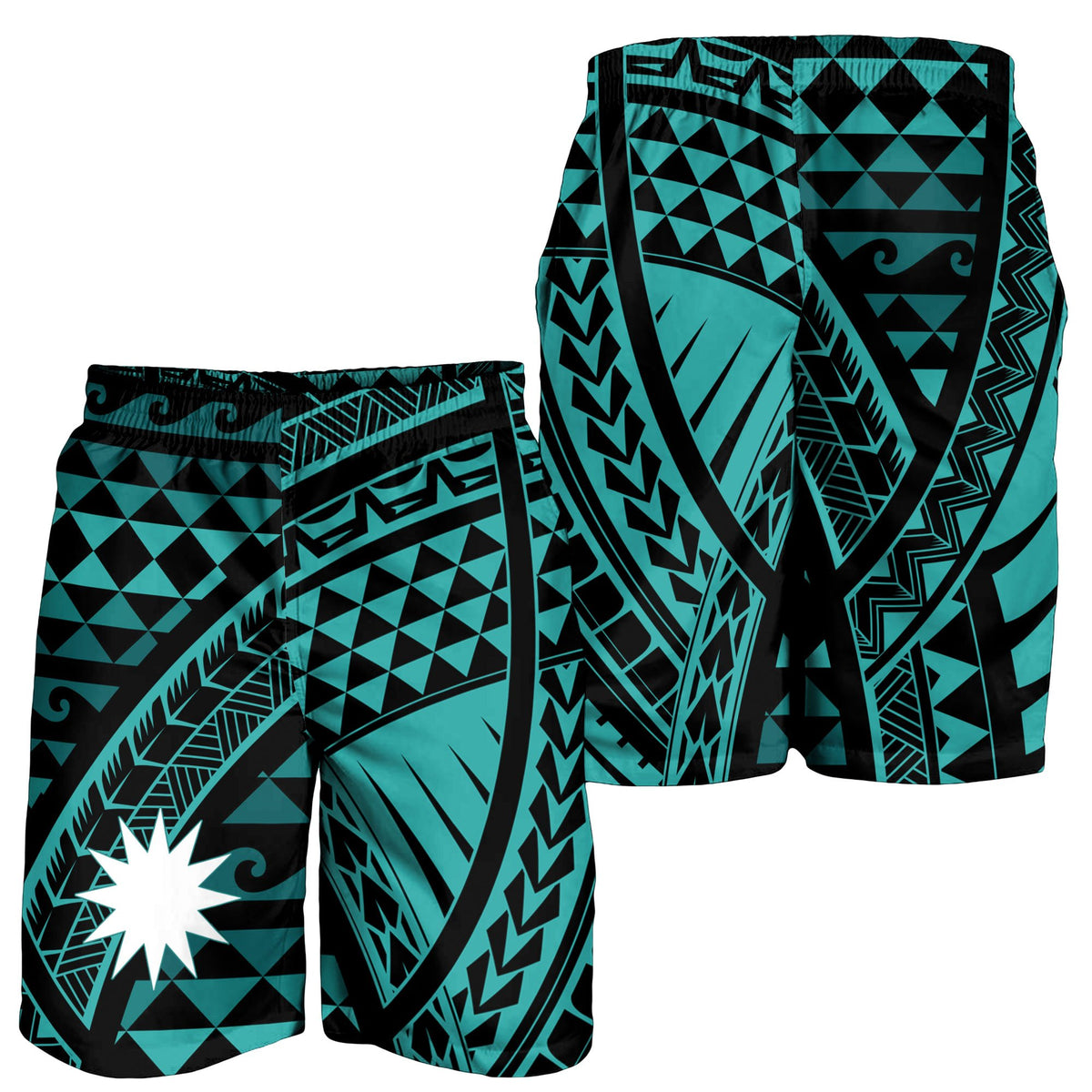 Nauru Men's Short - Tribal Seamless Pattern - Polynesian Pride