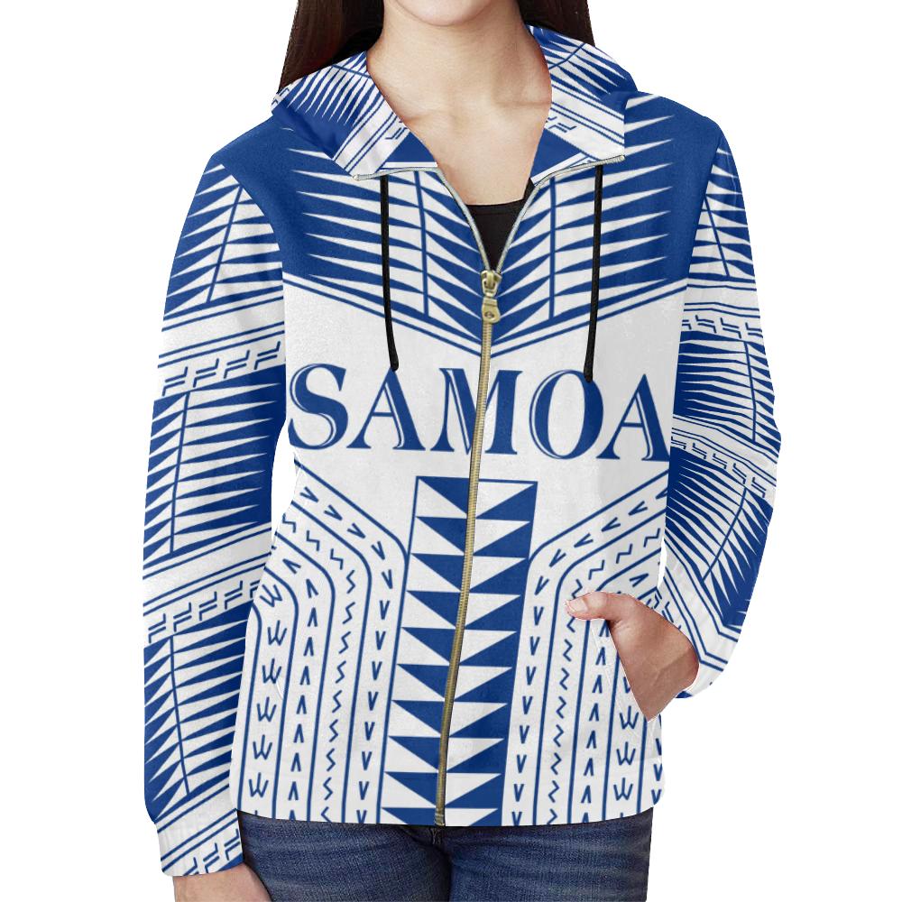 Manu Samoa All Over Zip Hoodie - Polynesian Pride