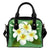 Plumeria Shoulder Handbag 02 One Size Black - Polynesian Pride