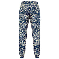 Polynesian Culture Blue White Joggers - Polynesian Pride