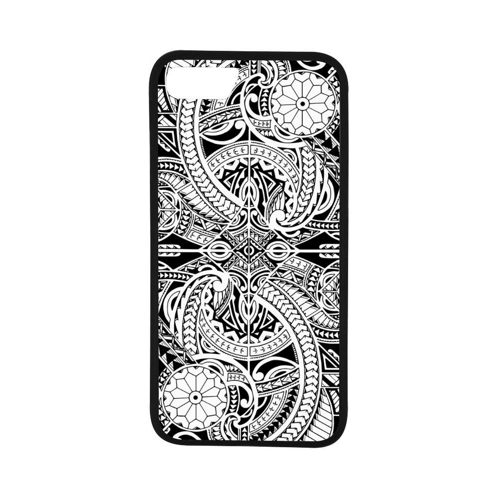 Polynesian 23 Rubber Phone Case One Size iPhone 7 (4.7") Black - White - Polynesian Pride
