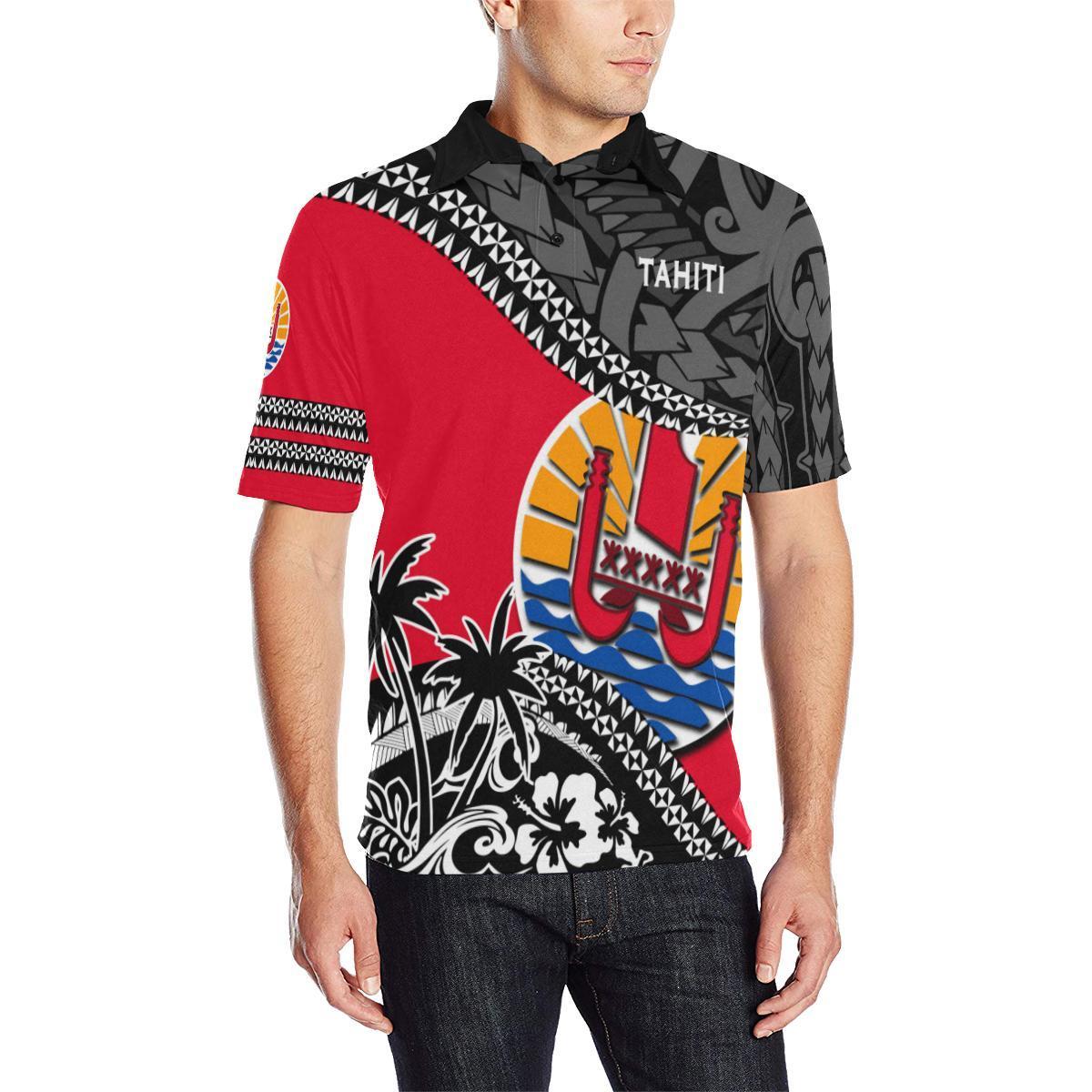 Tahiti Polo Shirt Fall In The Wave K7 - Polynesian Pride