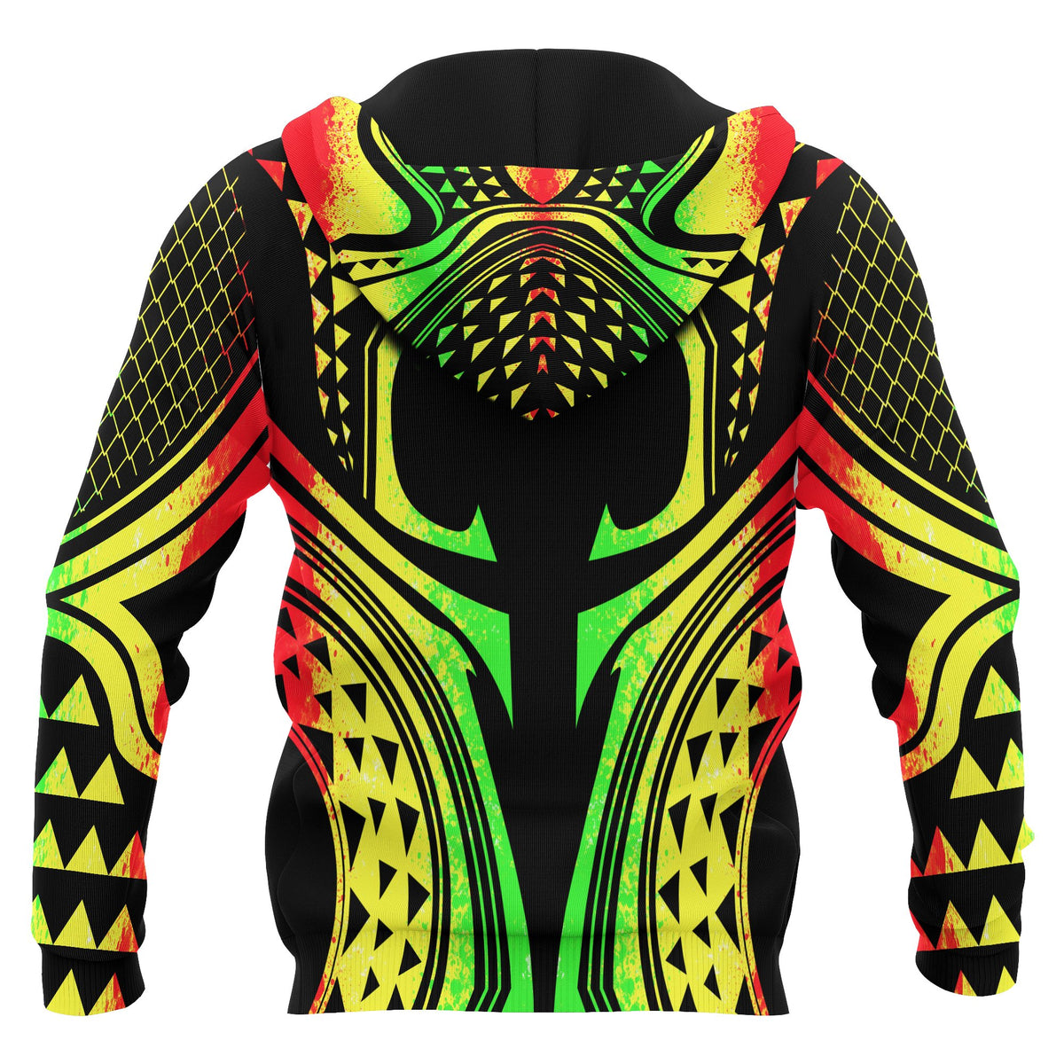 Hawaii Hoodie Reggae Fin Style - Polynesian Pride