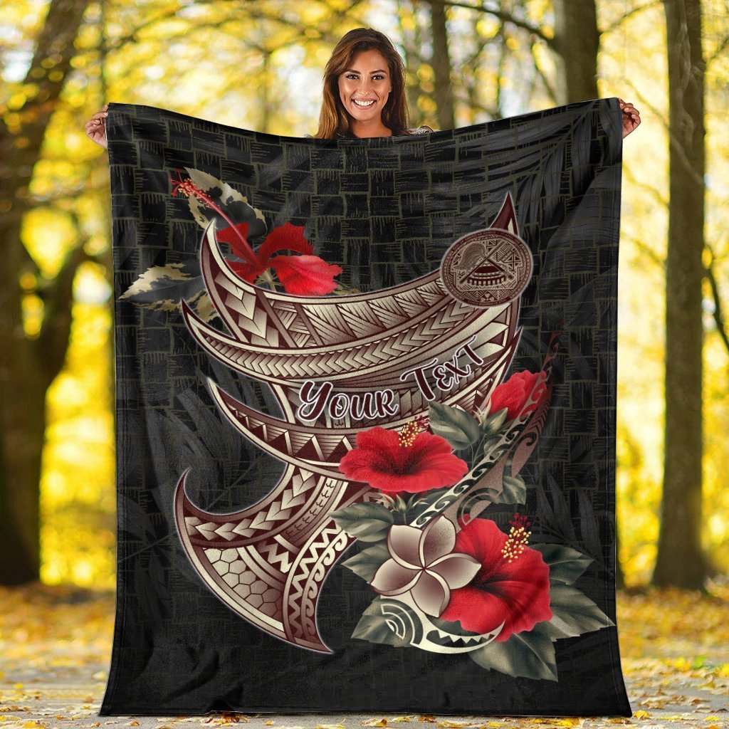 American Samoa Custom Personalised Premium Blanket - Polynesian Tribal Vintage Style - Polynesian Pride