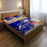 Fiji Bedding Set - Turtle Plumeria (Blue) - Polynesian Pride