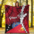 Papua New Guinea Sandaun Province Polynesian Custom Personalised Blanket - Tribal Wave Tattoo - Polynesian Pride