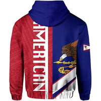 hawaiiZip Hoodie American Samoa Half Concept - Polynesian Pride