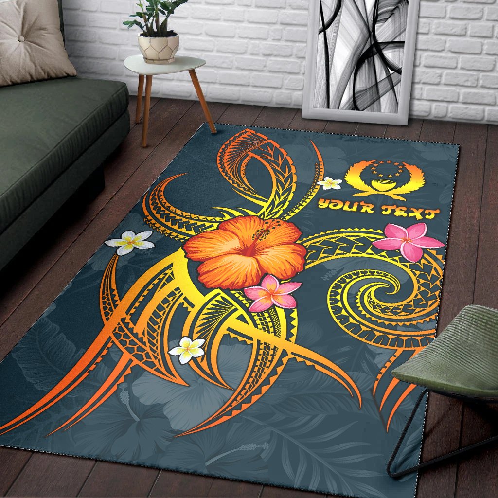 Pohnpei Polynesian Personalised Area Rug - Legend of Pohnpei (Blue) - Polynesian Pride