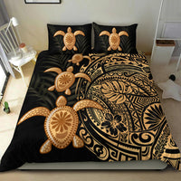 Polynesian Turtle Bedding Set Honu Family Gold LT4 - Polynesian Pride