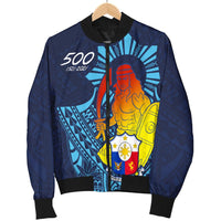 Philippines Men's Bomber Jacket - King Lapu Lapu - Polynesian Pride