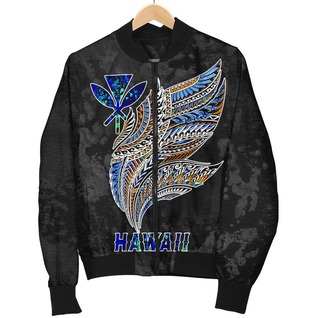 Polynesian Hawaii Men's Bomber Jacket - Polynesian Wings - Polynesian Pride