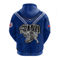 Toa Samoa Rugby Hoodie Samoan Warrior Pride LT12 - Polynesian Pride