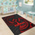 Kosrae Polynesian Area Rug - Red Tribal Wave - Polynesian Pride