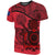 Cook islands Red Coat of Arms T Shirt Unisex Black - Polynesian Pride