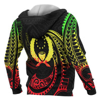 Pohnpei Micronesia All Over Zip up Hoodie Reggae Tribal Wave - Polynesian Pride