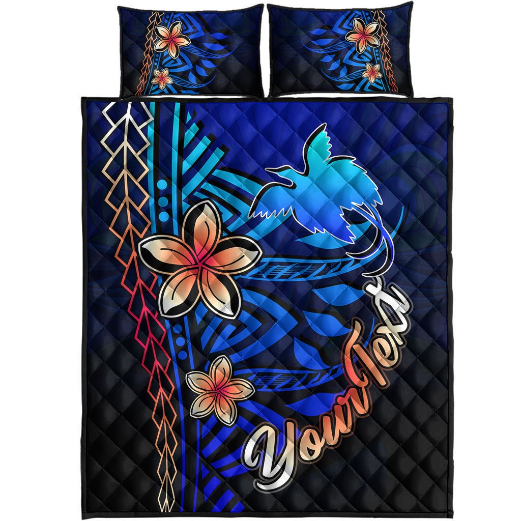 Papua New Guinea Custom Personalised Quilt Bed Set - Vintage Tribal Mountain - Polynesian Pride