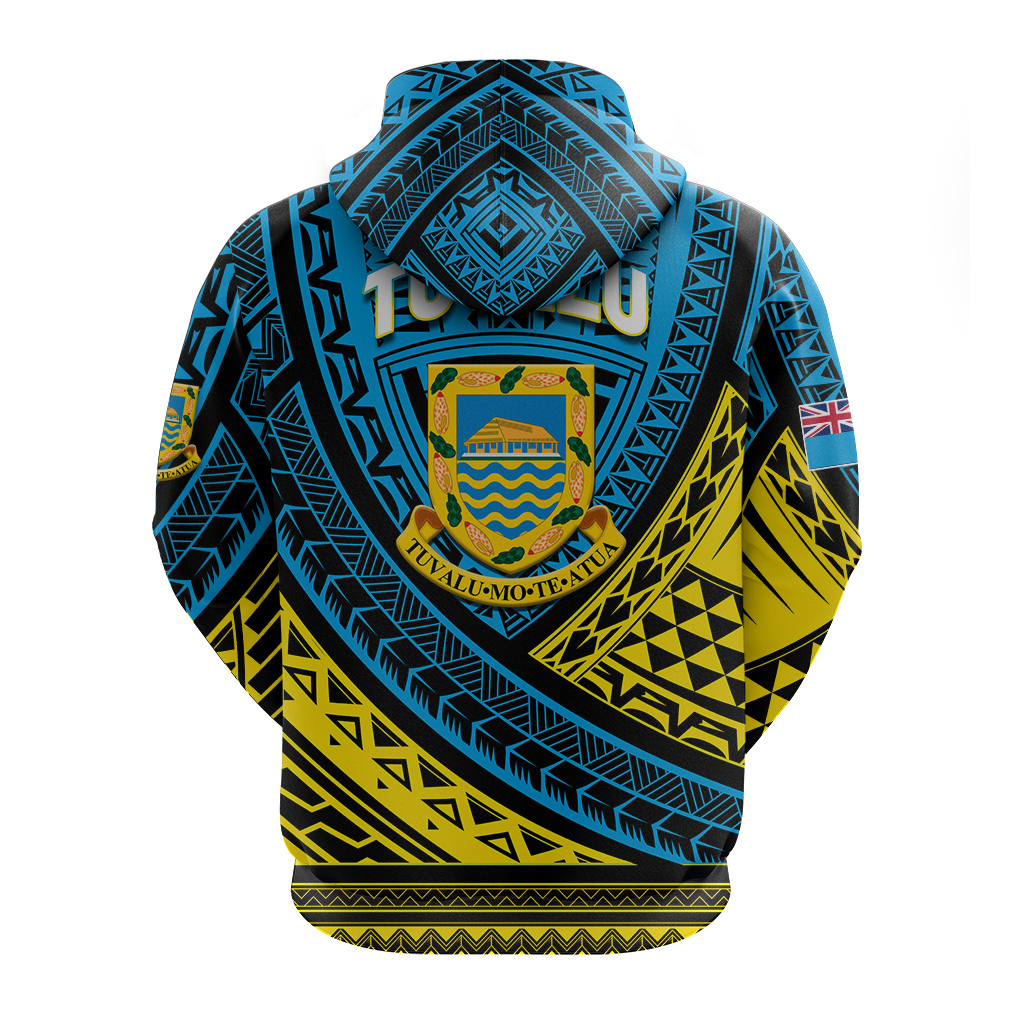 Tuvalu Hoodie 44th Independence Anniversary Tribal Pattern LT12 - Polynesian Pride