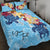 Kosrae Custom Personalised Quilt Bed Set - Tropical Style Blue - Polynesian Pride
