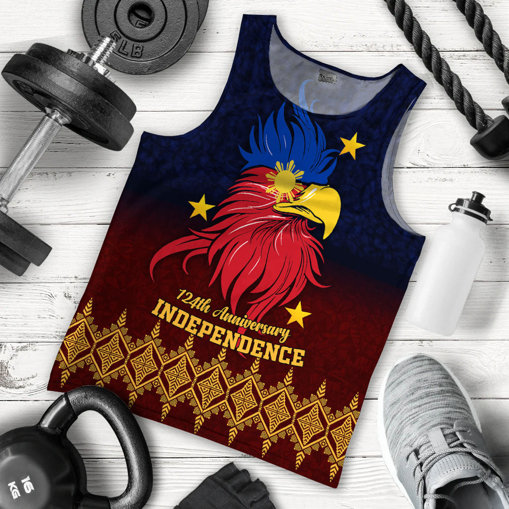 The Philippines Independence Anniversary 124th Years Men Tank Top - LT12 Men Tank Top Blue - Polynesian Pride