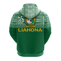 Custom Liahona Tonga Zip up Hoodie Tongan Pattern LT12 - Polynesian Pride