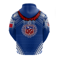Toa Samoa Rugby Ula Fala Art Hoodie LT12 - Polynesian Pride