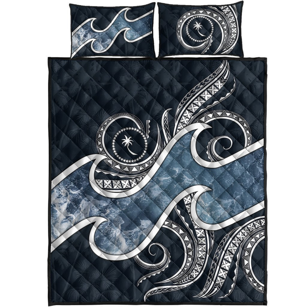 Chuuk Islands Polynesian Quilt Bed Set - Ocean Style - Polynesian Pride