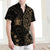 Cook Islands Short Sleeve Shirt Gold Men Gold - Polynesian Pride