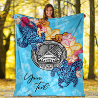 American Samoa Custom Personalised Premium Blanket - Tropical Style - Polynesian Pride