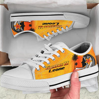 American Samoa Low Top Shoes - Taema II Leone - Polynesian Pride