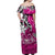 Marquesas Islands Off Shoulder Long Dress Pink Beautiful Lady LT13 - Polynesian Pride