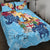 Fiji Custom Personalised Quilt Bed Set - Tropical Style Blue - Polynesian Pride