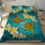 Samoa Polynesian Bedding Set - Manta Ray Ocean Blue - Polynesian Pride